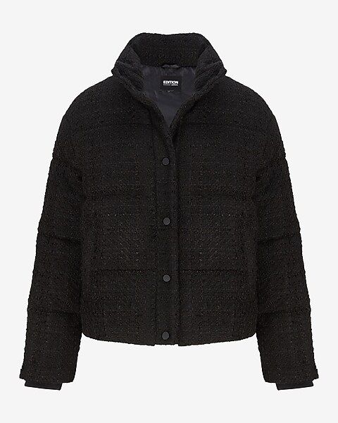 Tweed Puffer Jacket | Express