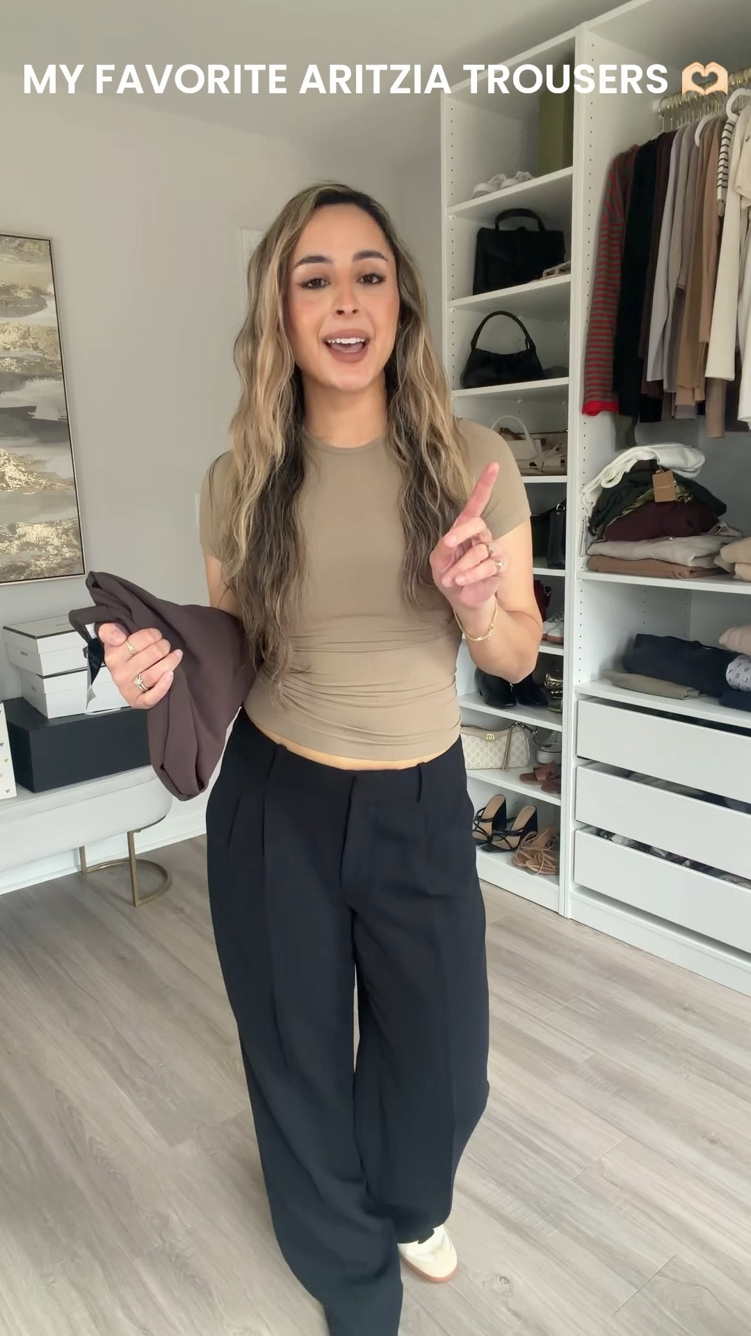 My favorite Aritzia trousers EVER!!! They are the best in my opinion, so flowy and comfy. Just easy to wear. 

#LTKootd #LTKgrwm