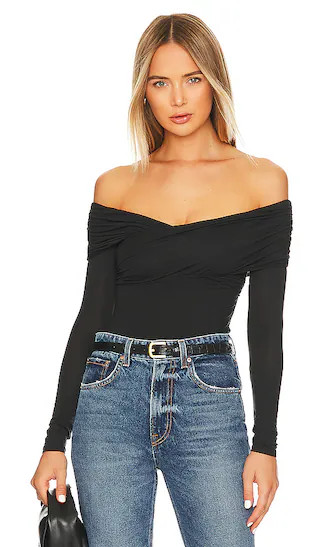x REVOLVE Rhoda Bodysuit in Black | Revolve Clothing (Global)