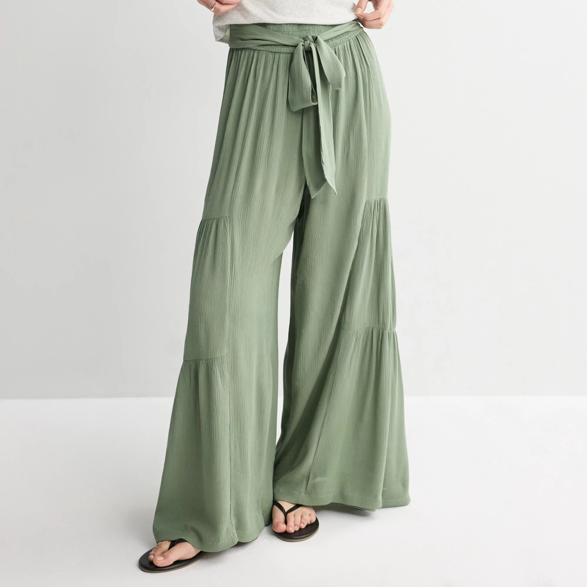 Juniors' Pink Republic Tiered Wide Leg Pants | Kohl's