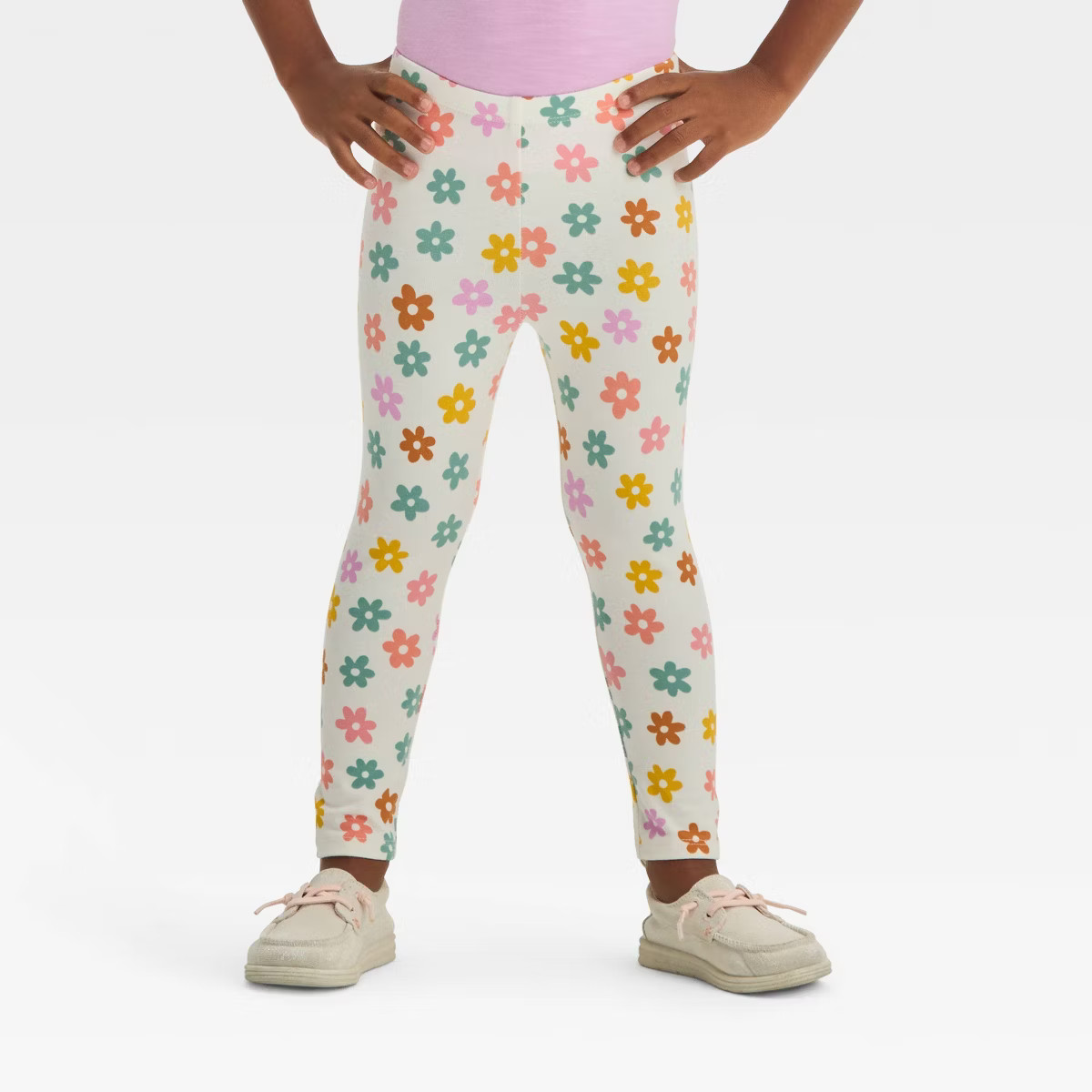 Toddler Girls' Solid Printed Leggings - Cat & Jack™ | Target