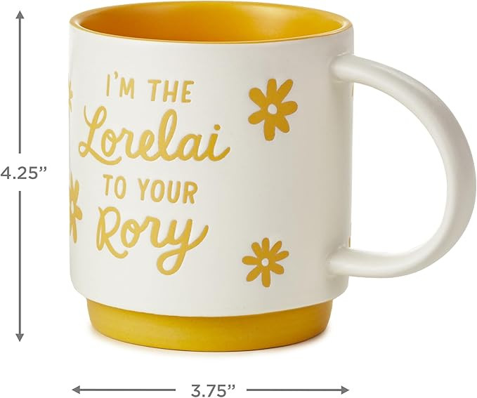 Hallmark Gilmore Girls Mug Set (Lorelai and Rory) Set of 2 Stacking Mugs, Gift for Mother's Day, ... | Amazon (US)