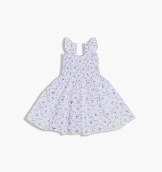 The Hill House x La Coqueta  Tiny Ellie Nap Dress - Lilac Trellis | Hill House Home US