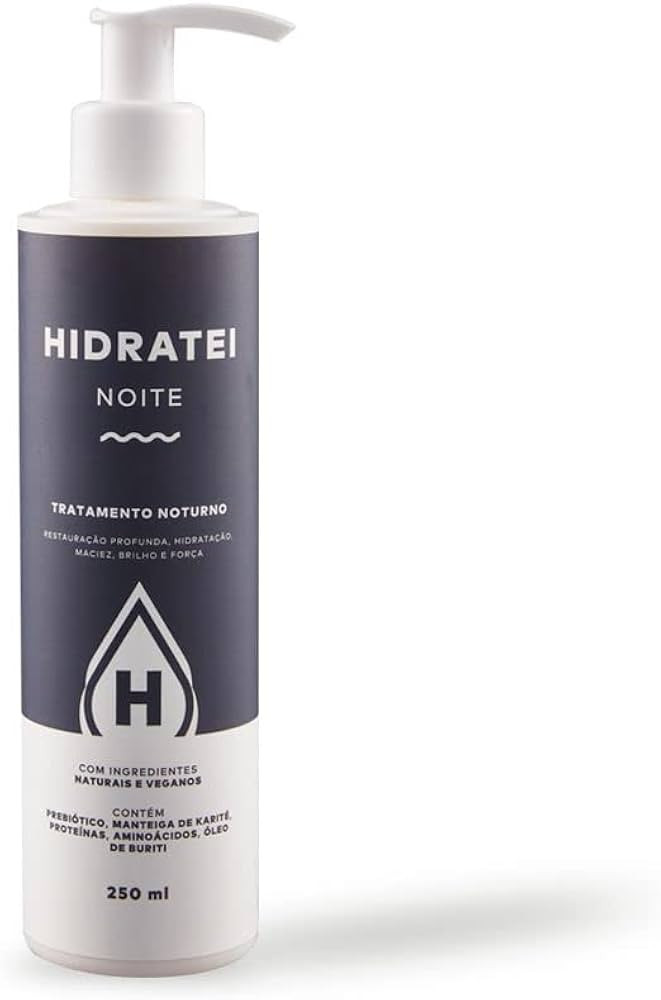 Creme capilar noturno 250ml Com Manteiga de Karité e Óleo de Buriti - Hidratei Noite | Amazon (BR)