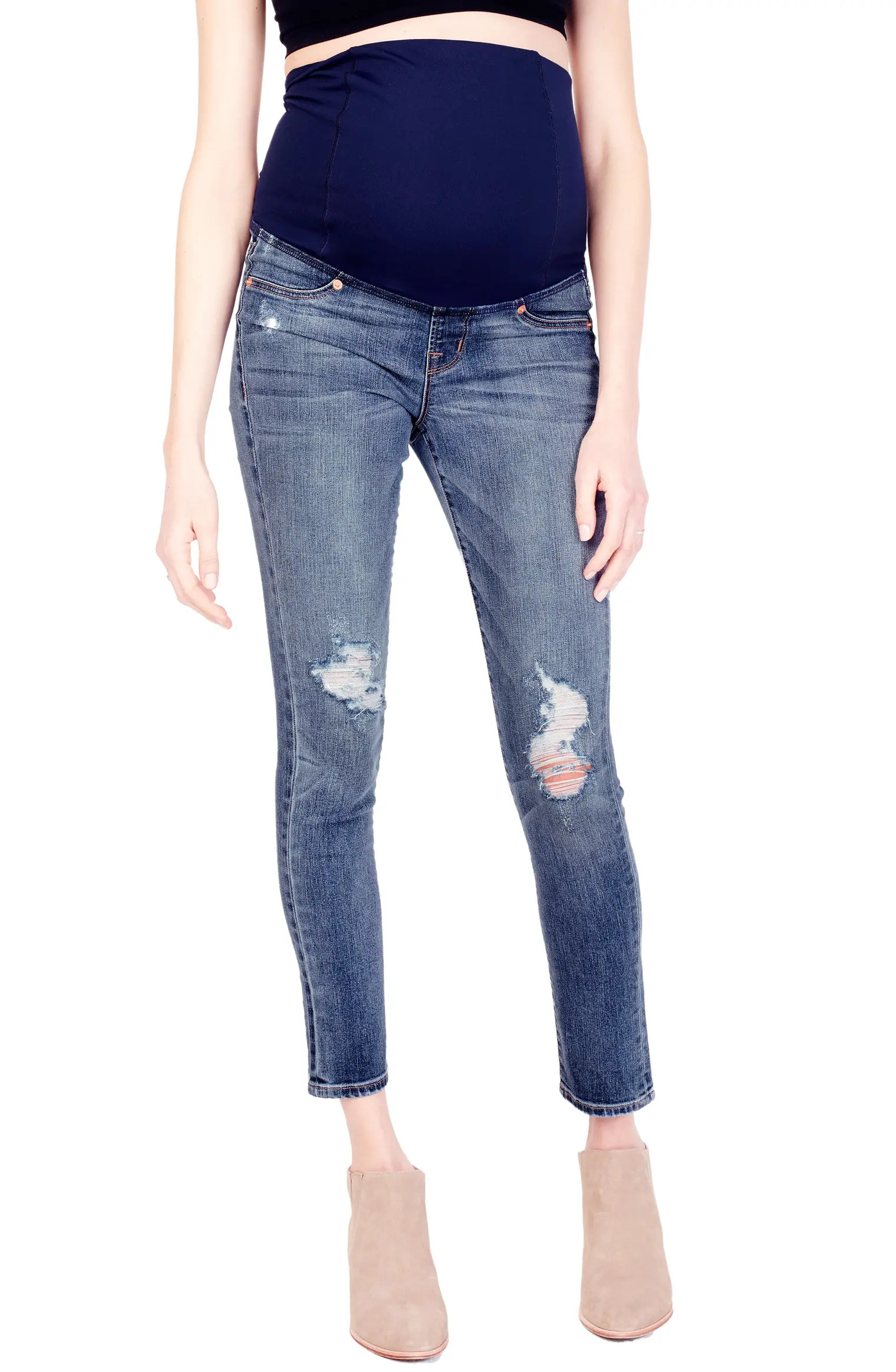 Sasha Maternity Skinny Jeans with Crossover Panel™ | Nordstrom