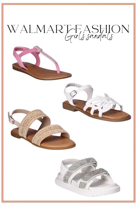 Walmart fashion girls sandals. Just got these for Madeline! Aren’t they darling?! Especially loving the butterfly pair. All run TTS. 

Walmart fashion. Girls fashion. Girls sandals. LTK kids.