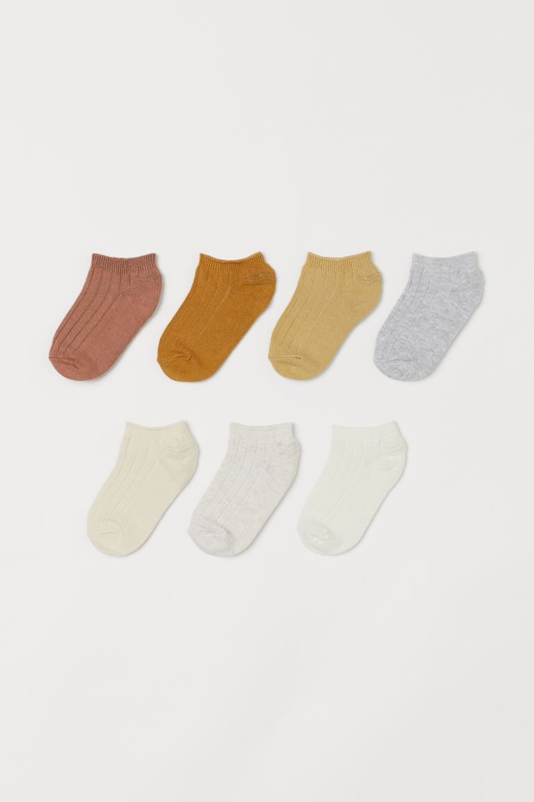 Baby Exclusive. Rib-knit ankle socks in a soft cotton blend. Elastic at top. Cotton content is or... | H&M (US + CA)