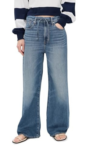 Madewell Women's The Petite Ultimate Wide-Leg Jean in Airy Denim, Pickett Wash, 26 | Amazon (US)