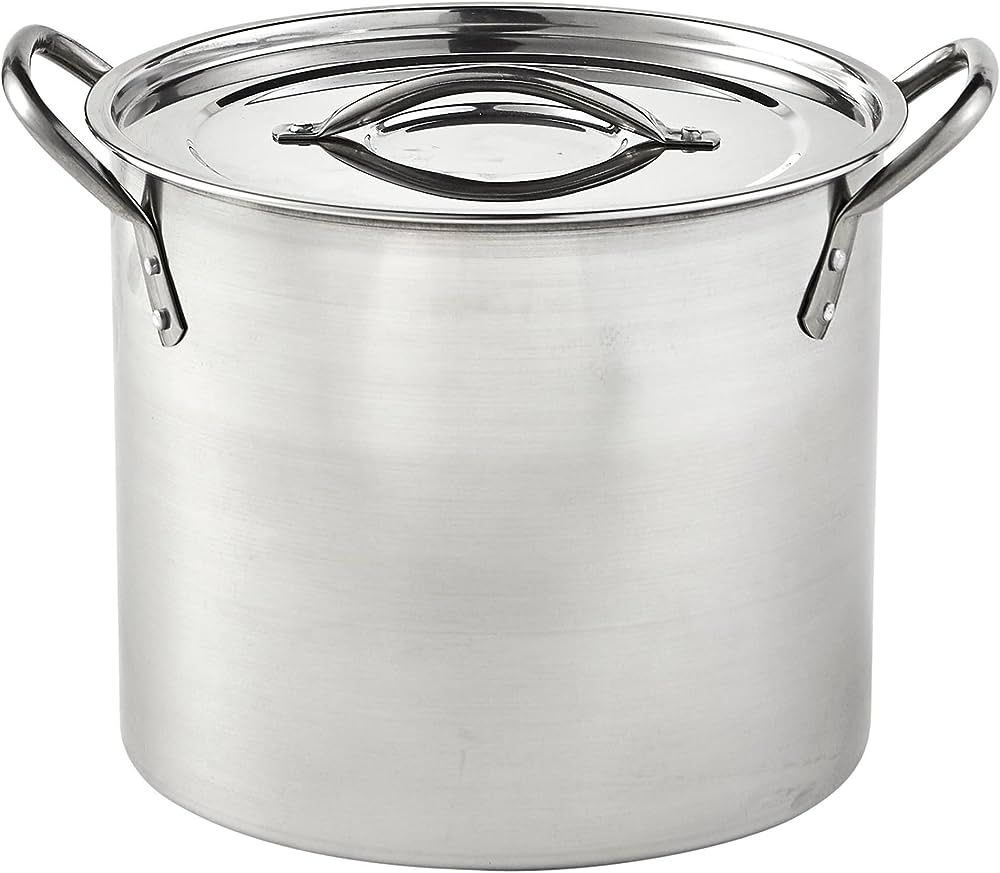 IMUSA Stainless Steel Stock Pot with Lid, 20 Quart, Silver | Amazon (US)