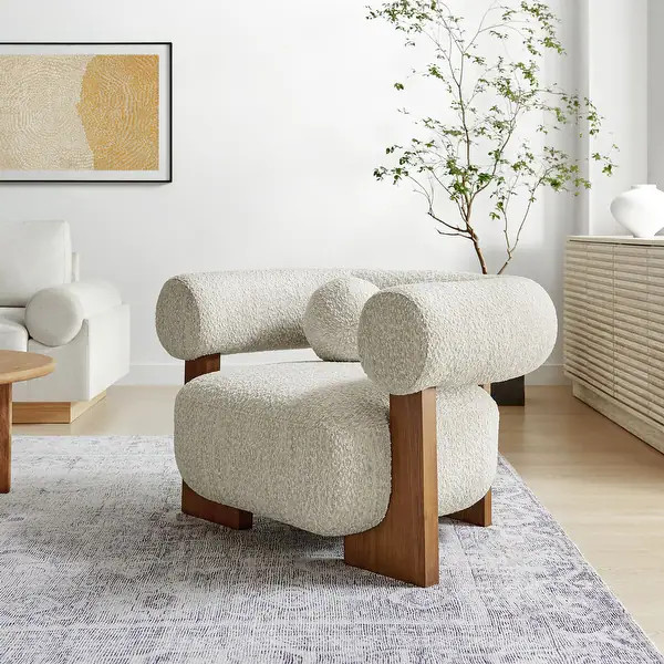 Jace Boucle Accent Chair - Bed Bath & Beyond - 41101660 | Bed Bath & Beyond