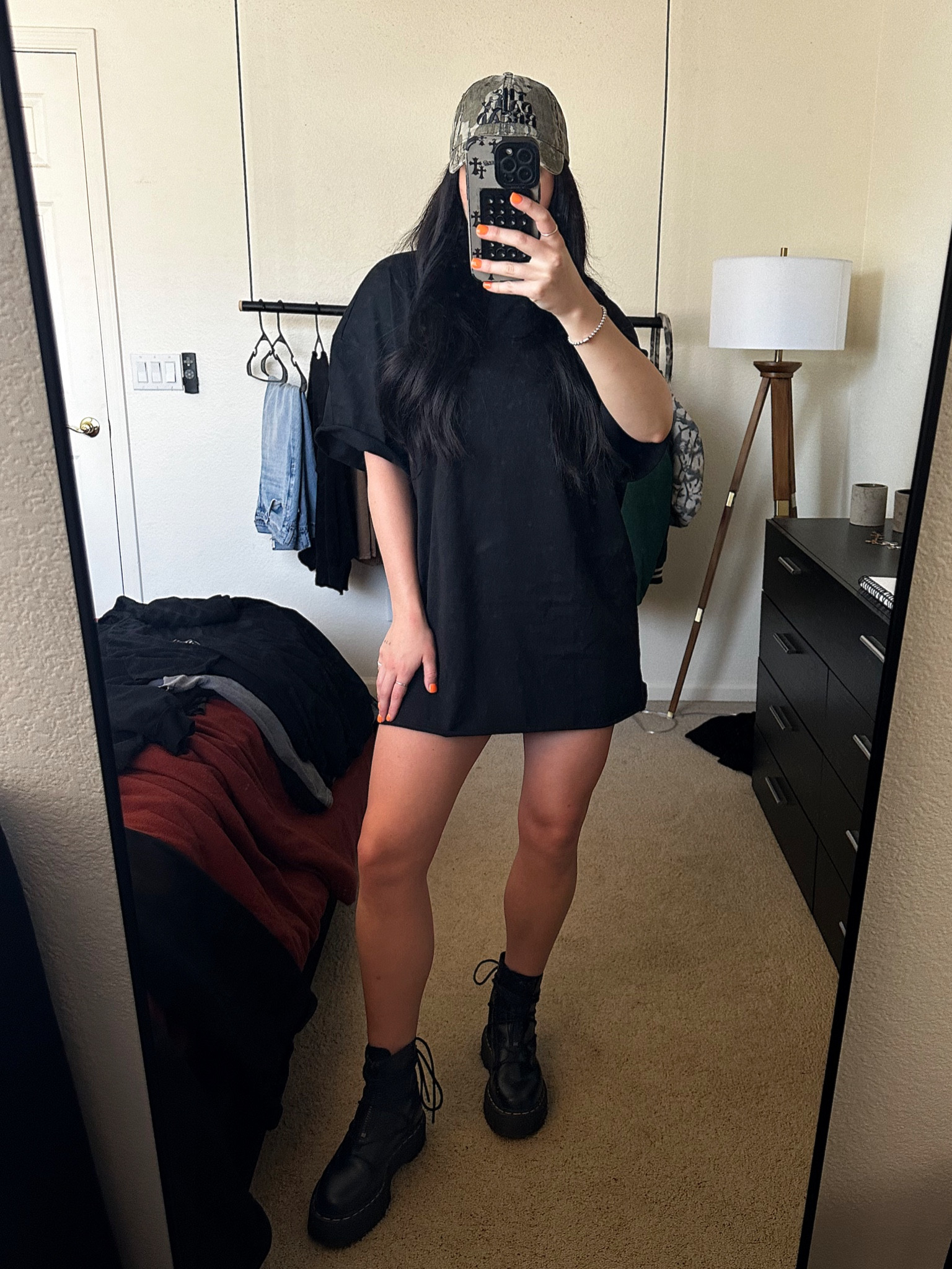 Tshirt dress in size small - cut off an inch for a raw hem. 
Camo TDB HAT - theddailybread.shop !!!!

#LTKstyletip #LTKfindsunder50 #LTKSeasonal