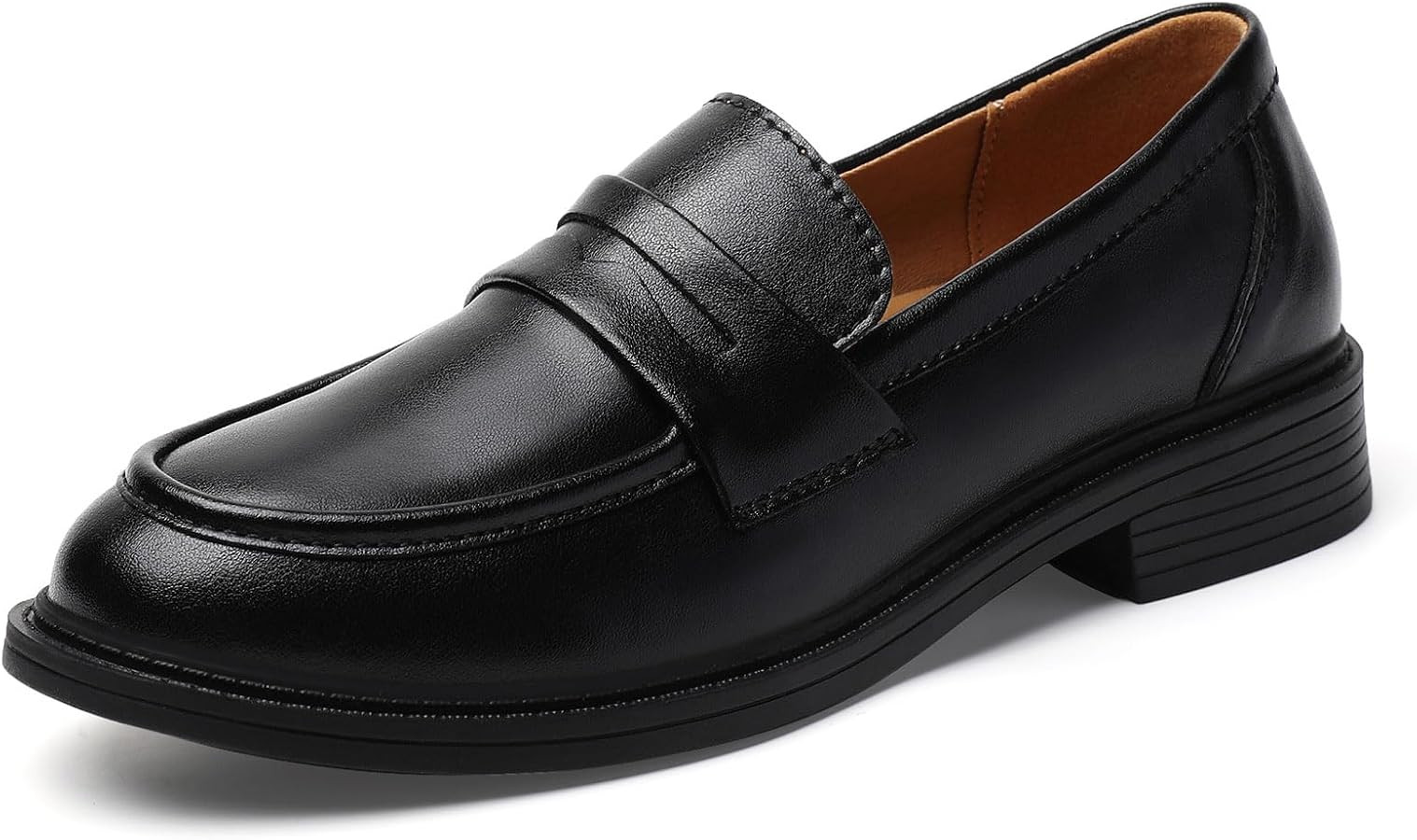 Loafers for Women Black Penny Loafer Business Casual Shoes Women's Loafers & Slip-Ons Ladies Flat... | Amazon (US)