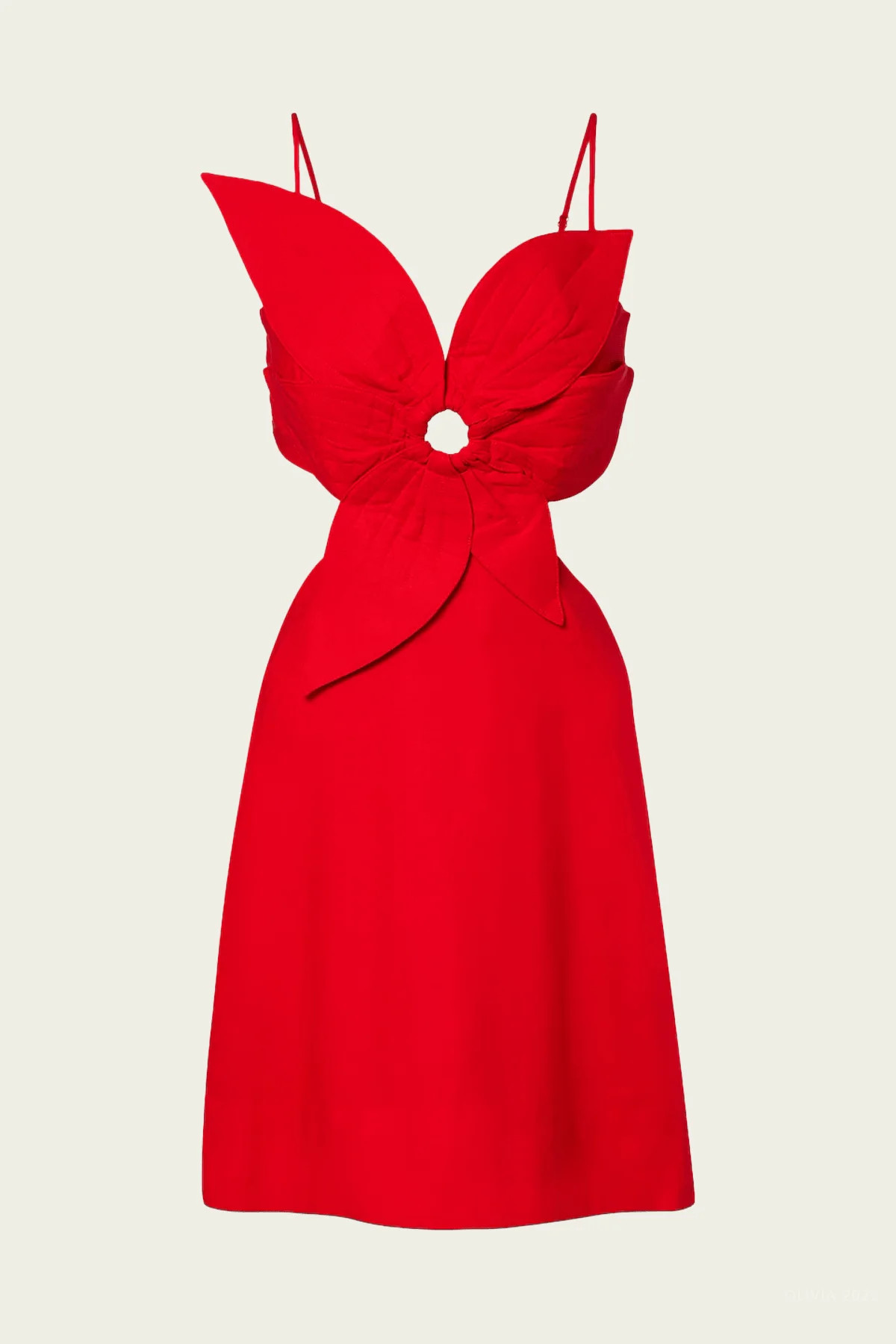 Red Flower Mini Dress - Red M | Shop Olivia