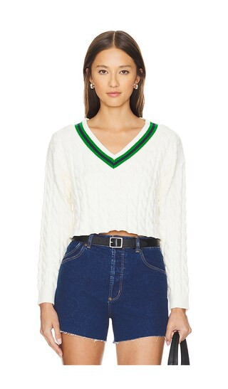 Favorite Darlah Crop Sweater in Cream Multi

              
    
        
        
            Fa... | Revolve Clothing (Global)