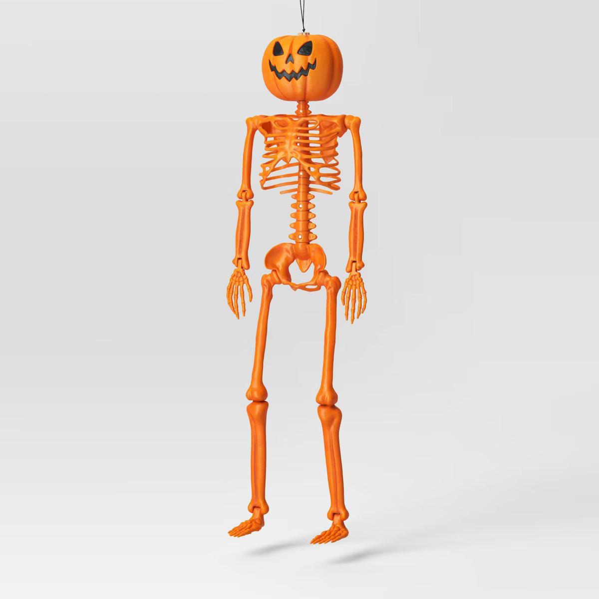 36" Poseable Pumpkin Head Skeleton Halloween Decorative Prop Orange - Hyde and EEK! Boutique™ | Target