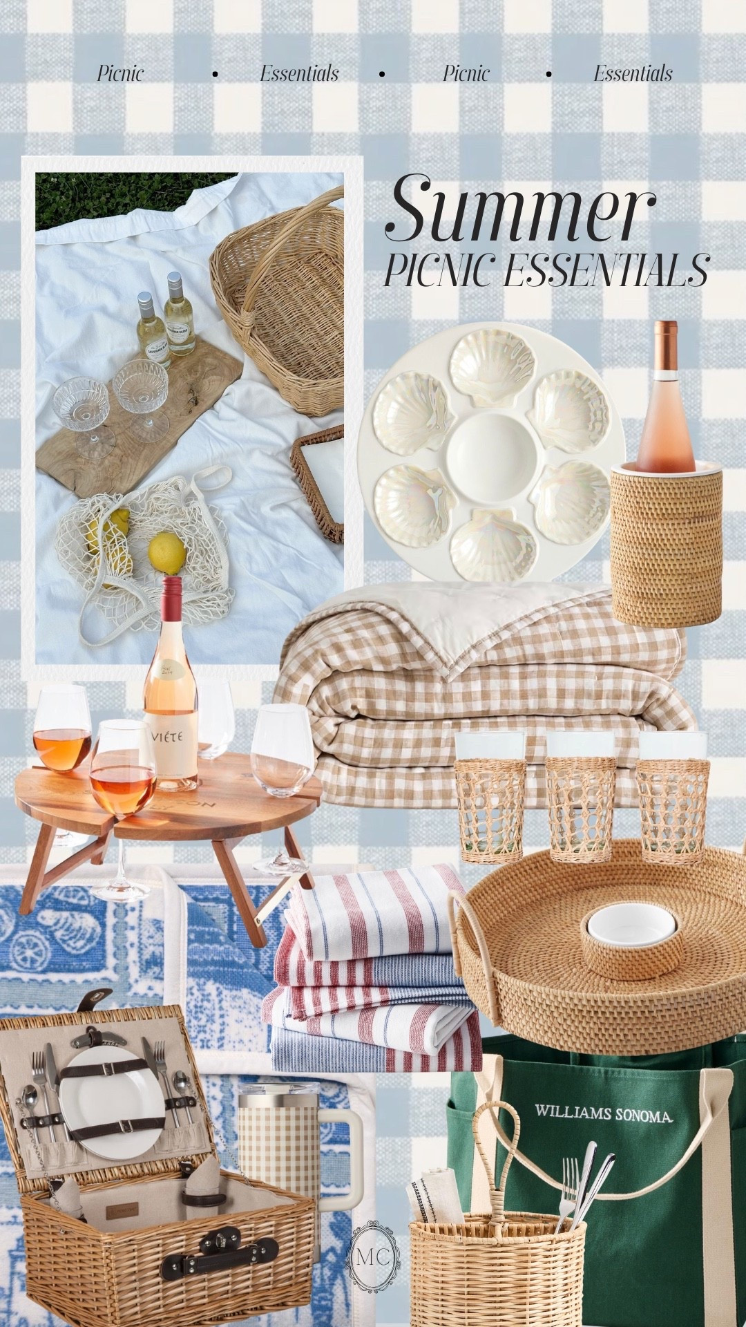 Summer Picnic Essentials 🧺🍽️ #picnicessentials #summerpicnic #summeressentials