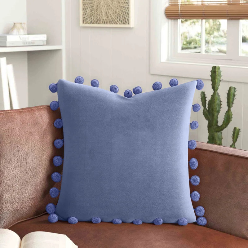 Girton Tassels Velvet Pillow Cover | Wayfair North America