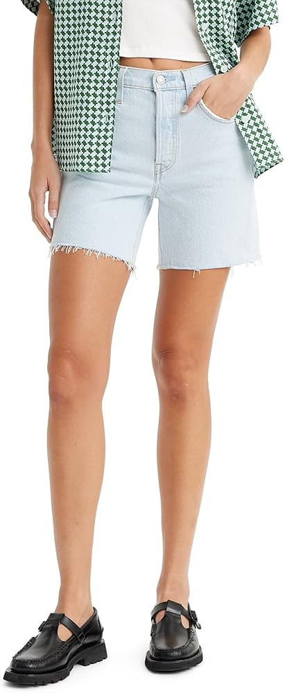 Levi's Women's Premium 501 Mid Thigh Short | Amazon (US)