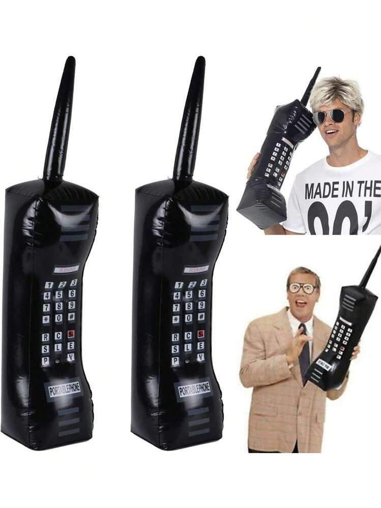 1pc Inflatable Mobile Phone, Decorative Balloon 80s Retro Party Decoration Prop, Christmas | SHEIN
