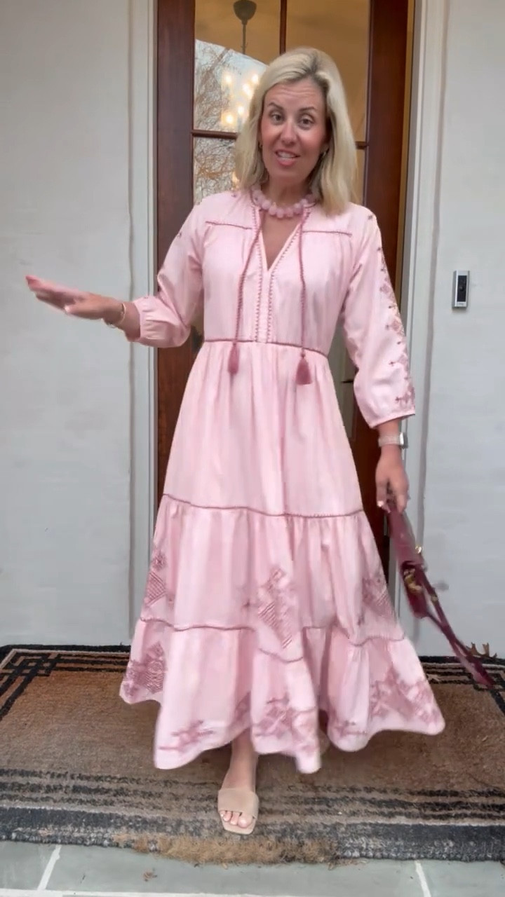 I like to call this dress true beauty. The embroidery detail is just gorgeous. It’s fully lined and has pockets.
Dress - xs 
Shoes -  8

#LTKdayinmylife #LTKmomlife #LTKOver40