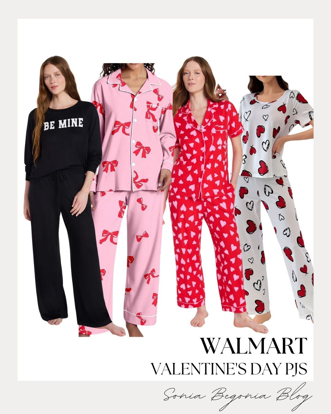 VALENTINE’S DAY PJs: Hearts, Bows, & Cozy Sets! ❤️

Embrace the cozy romantic trend with these perfectly balanced under $50 sleepwear looks! 💖

We are obsessed with the variety of festive prints: from the classic pink long-sleeve button-down featuring red bow details to the playful white and red heart-print short-sleeve set. Balance the vibrant patterns with a sleek, all-black loungewear set featuring a bold "BE MINE" graphic top and relaxed-fit trousers. Finish your look with ultimate comfort by choosing the vibrant red all-over heart print set for a touch of polished, stay-at-home holiday glam!

#OOTD
#OutfitOfTheDay
#ValentinesDayPJs
#WalmartFashion
#WalmartFinds
#SleepwearSet
#CozyAesthetic
#HeartPrint
#BowTrend
#GalentinesDay
#Loungewear
#EverydayChic
#LTKUnder50
#LTKSeasonal
#StylingInspo


#LTKFindsUnder50 #LTKootd