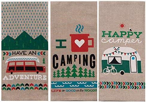 Kay Dee Designs Camping Adventures Chambray Tea Towel Set of 3: Bundle Designs Include: Have an A... | Amazon (US)