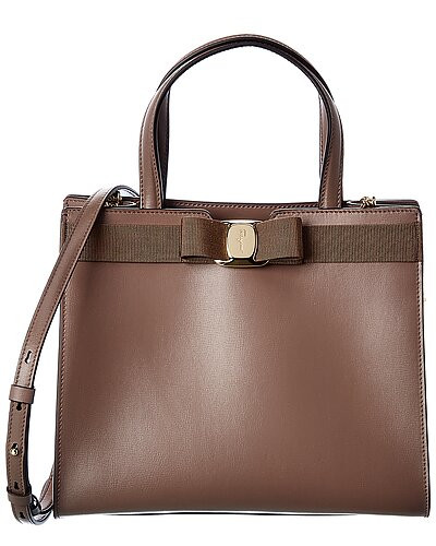 Ferragamo Vara Bow Medium Leather Tote | Rue La La