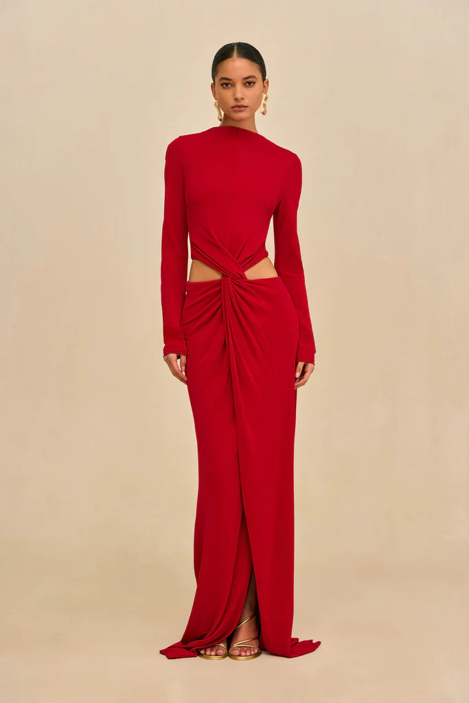 KERI GOWN - MERLOT | Cult Gaia - US