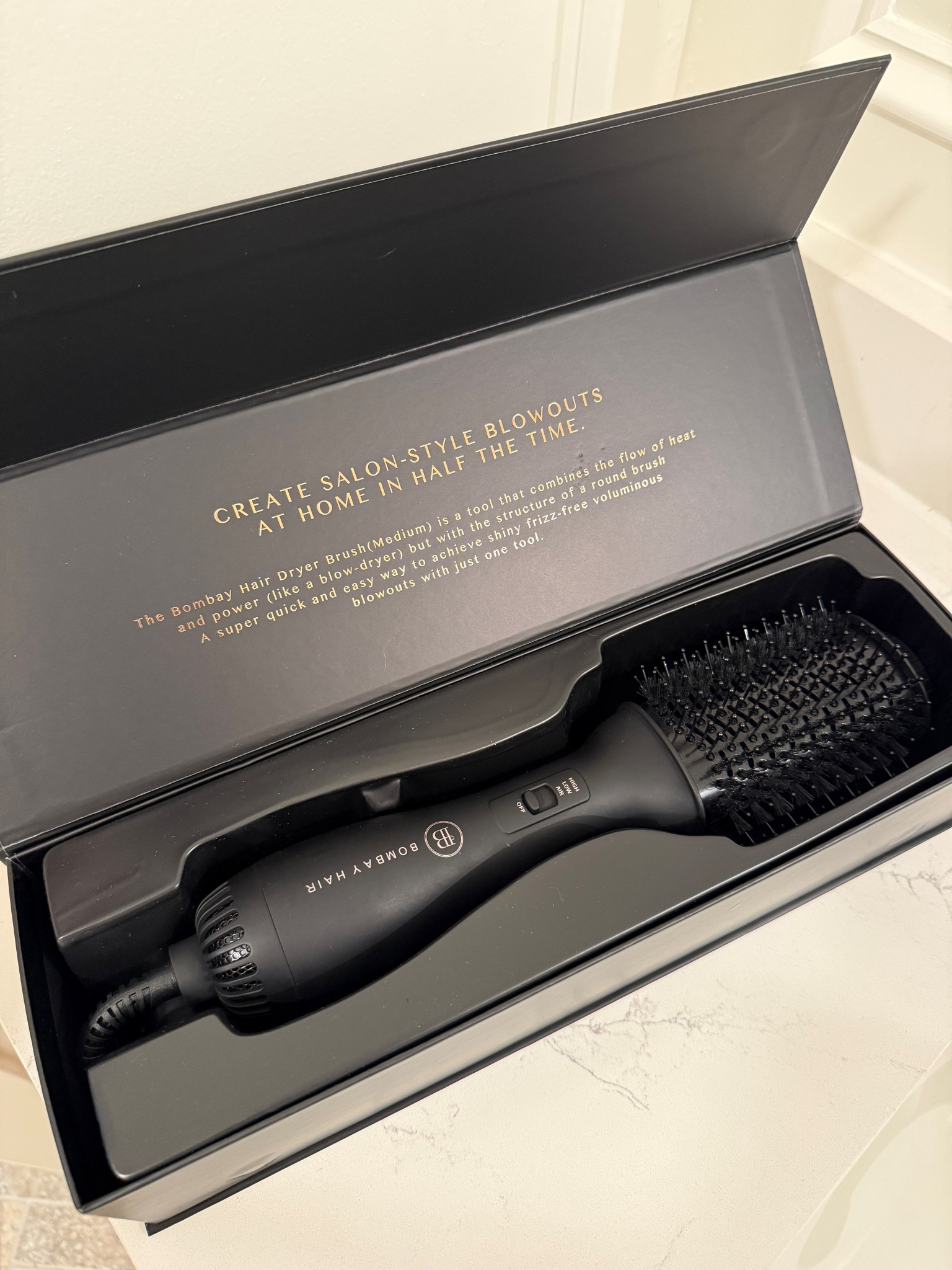 If you’re looking for a salon-quality blow out at home, you’ve found it. Bombay’s Blow Dryer brush is super high quality, gets VERY hot, and currently under $50. 

Salon hair | Hair tools | Blow Dryer | Round brush | DIY hair

#LTKFindsUnder50 #LTKSaleAlert #LTKBeauty