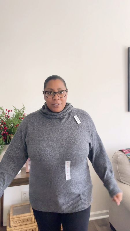 this is the so soft tunic turtleneck from Old Navy and I will tell you it is so so soft! It fits true to size I’m wearing an extra large I am currently a size 16/18 and I like the way this fits it’s comfortable it’s not too heavy and it’s not too lightweight so I think it’s perfect depending on your temperature  

#LTKsalealert #LTKmidsize #LTKplussize