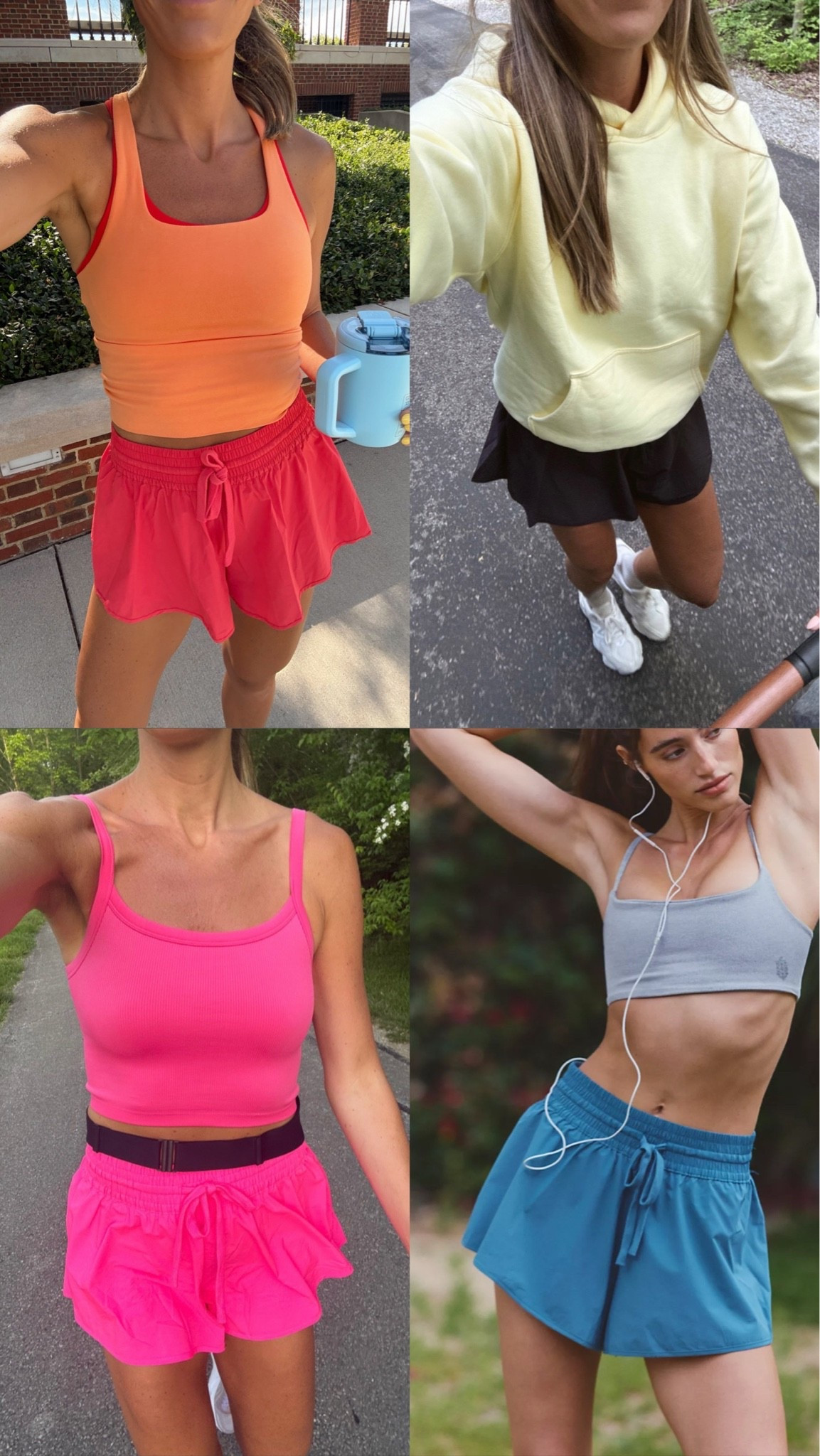 These are another favorite pair of running shorts from FP movement. I love how high waisted they are and I love how the biker shorts fit underneath. I wear my true size size medium in the short shorts.

#LTKActive #LTKmorningroutine