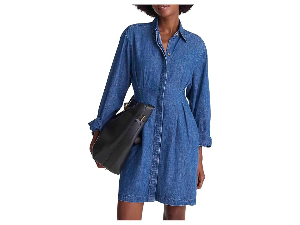 Madewell Chrisandra Denim Dress Women's Dress Rinse Wash : 00, Cotton/Denim | Zappos