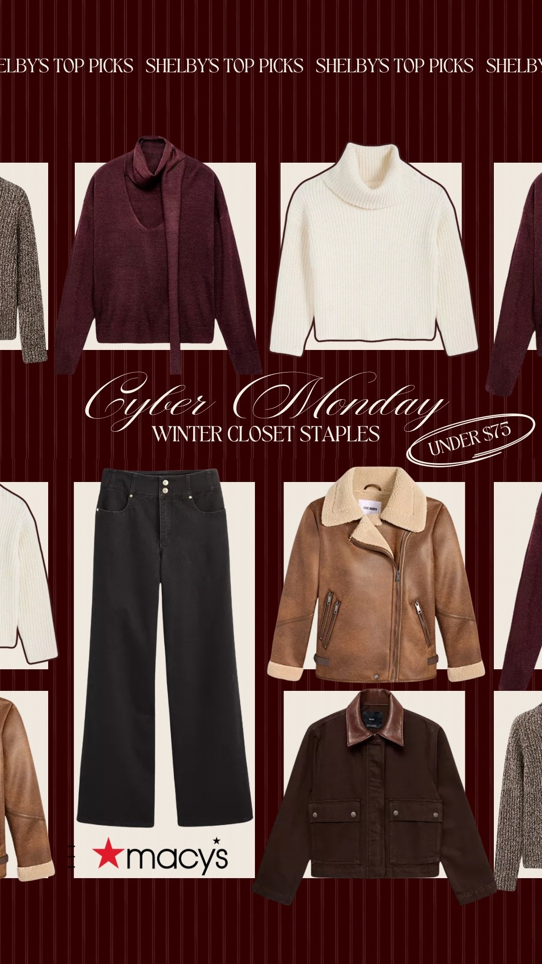Cyber Monday winter staples from Macys! 

#LTKCyberWeek #LTKHoliday