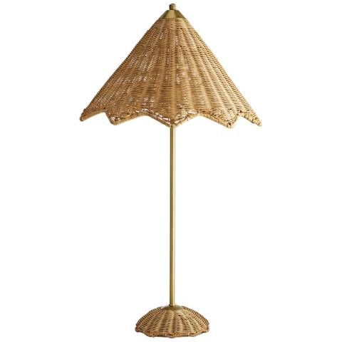 Arteriors Home Celerie Natural Rattan Wicker Table Lamp | Lamps Plus