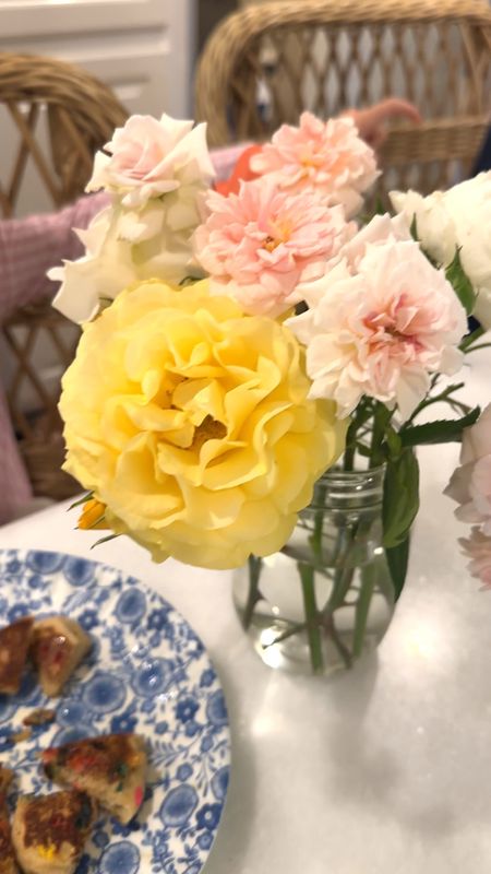 Sweet mornings with flowers from her classmate and sprinkle pancakes 🌷🌼

Gingham pink pajamas 

#LTKkids #LTKbaby #LTKhome