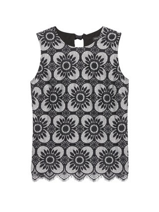 Lace Tie-Back Top | Banana Republic US