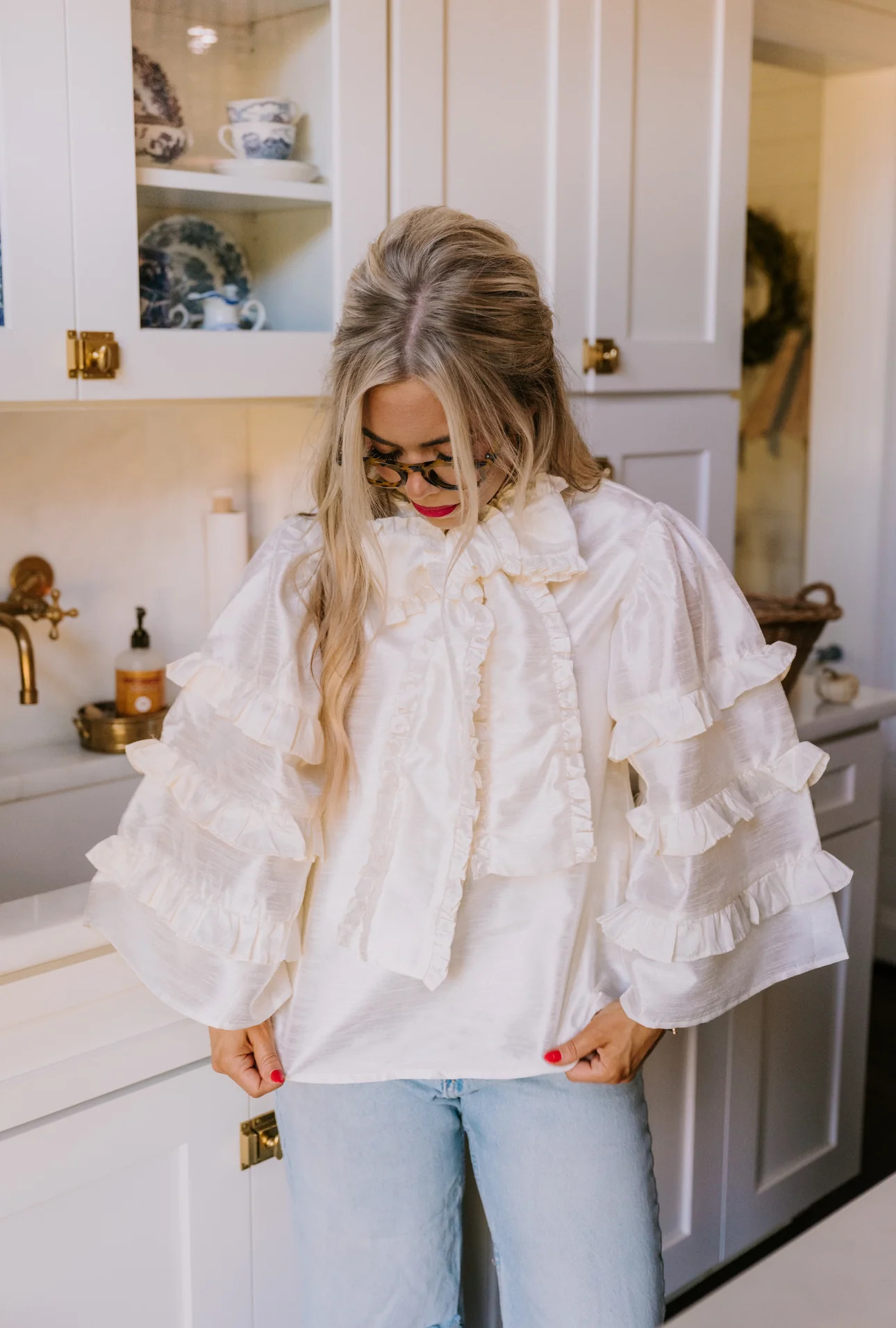Josephine Top in buttercream | Elizabeth Wilson Designs
