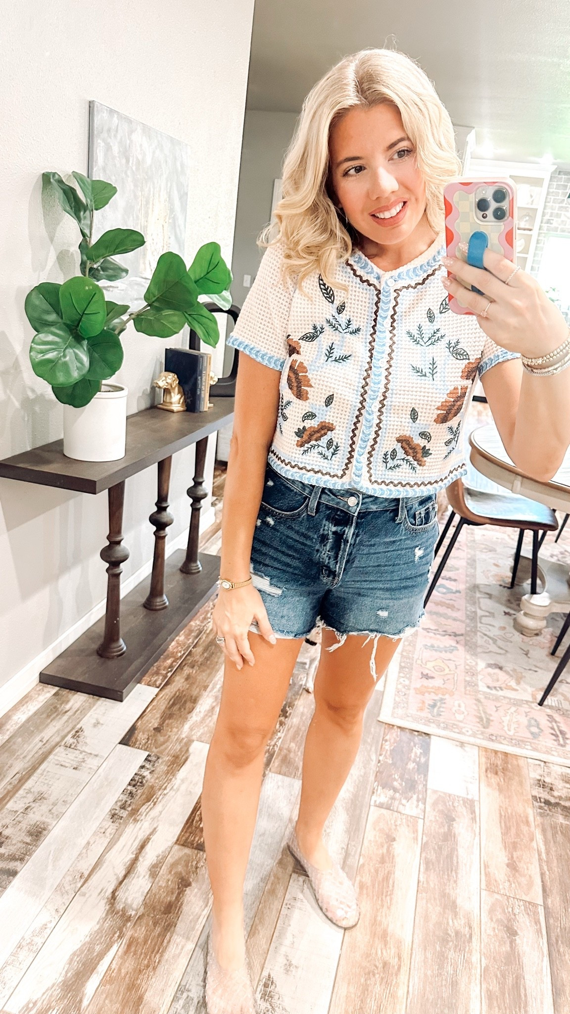 Everyday outfit, Amazon fashion, SHEIN fashion finds, jelly shoes, floral sweater, cut off denim

#LTKootd #LTKdayinmylife #LTKgrwm