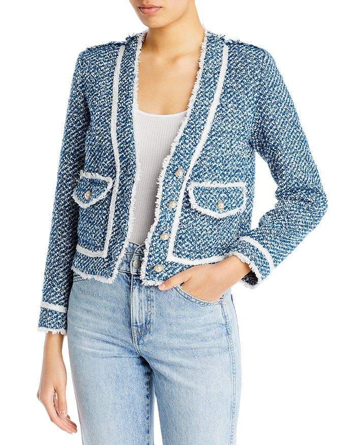Bouclé Contrast Trim Jacket - 100% Exclusive | Bloomingdale's (US)