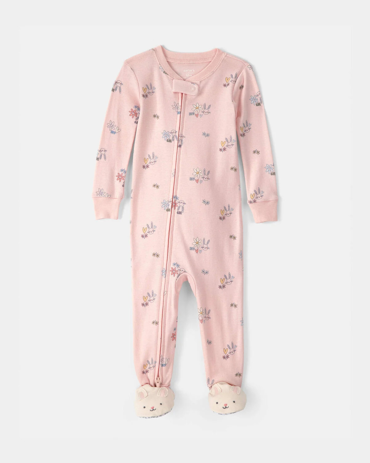 Toddler Girl Easter Bunny 100% Cotton Snug Fit 1-Piece Pajama Set - Pink | Carter's | Carter's Inc