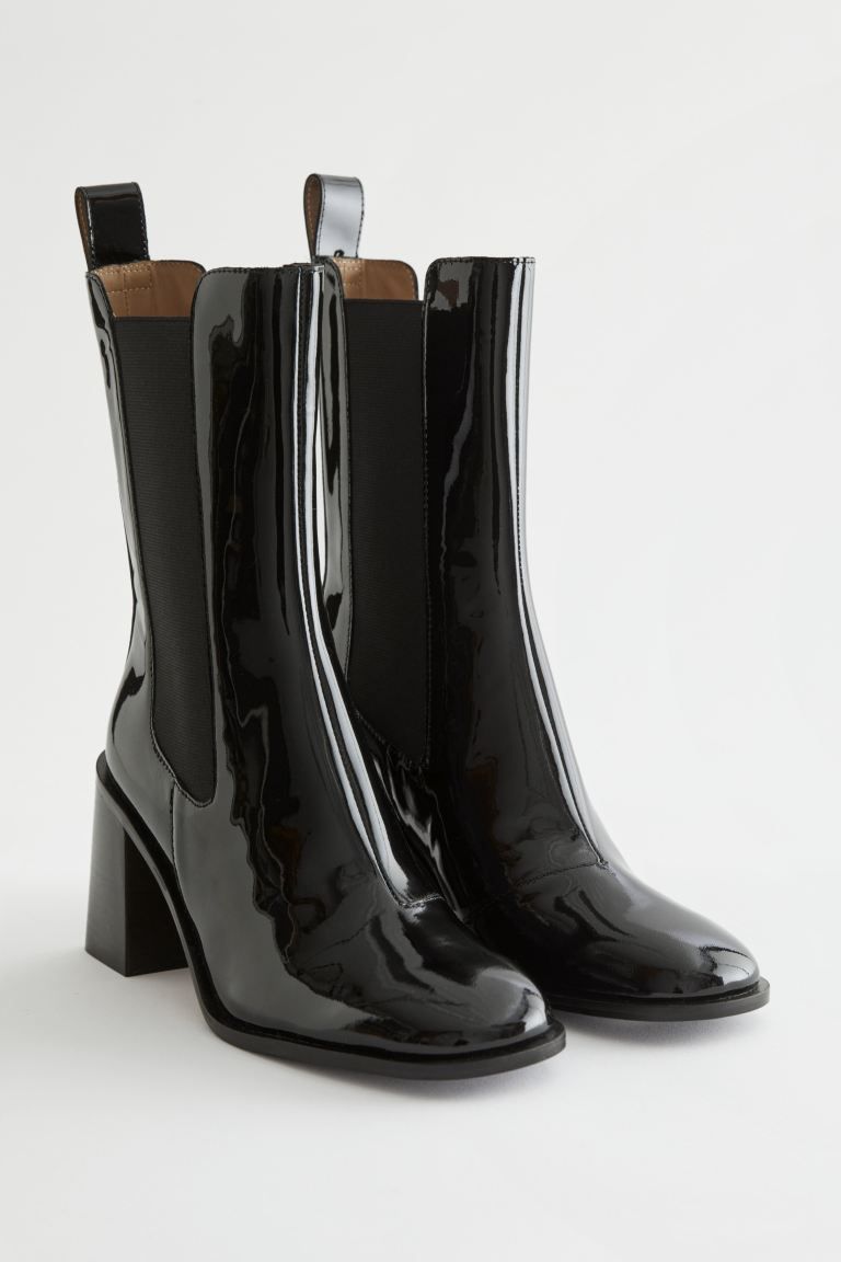Heeled Leather Chelsea Boots | H&M (UK, MY, IN, SG, PH, TW, HK)