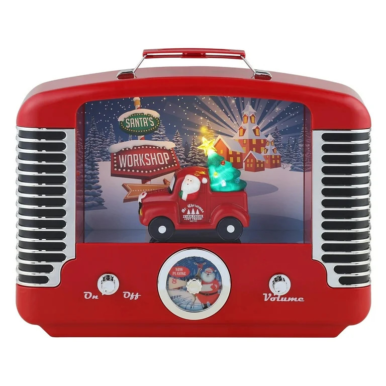 Mr. Christmas Nostalgic Truck Radio with 12 Songs, Red, LED, Includes 3 AA Batteries, 9.5" L x 12... | Walmart (US)