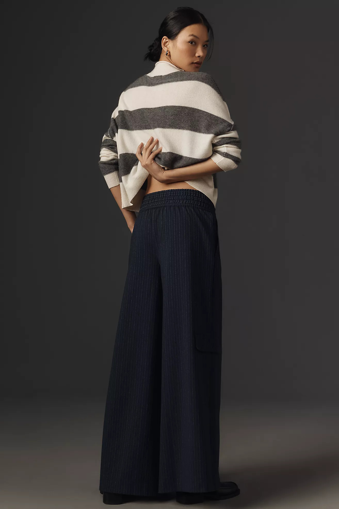 Maeve Wide-Leg Menswear Pants | Anthropologie (US)