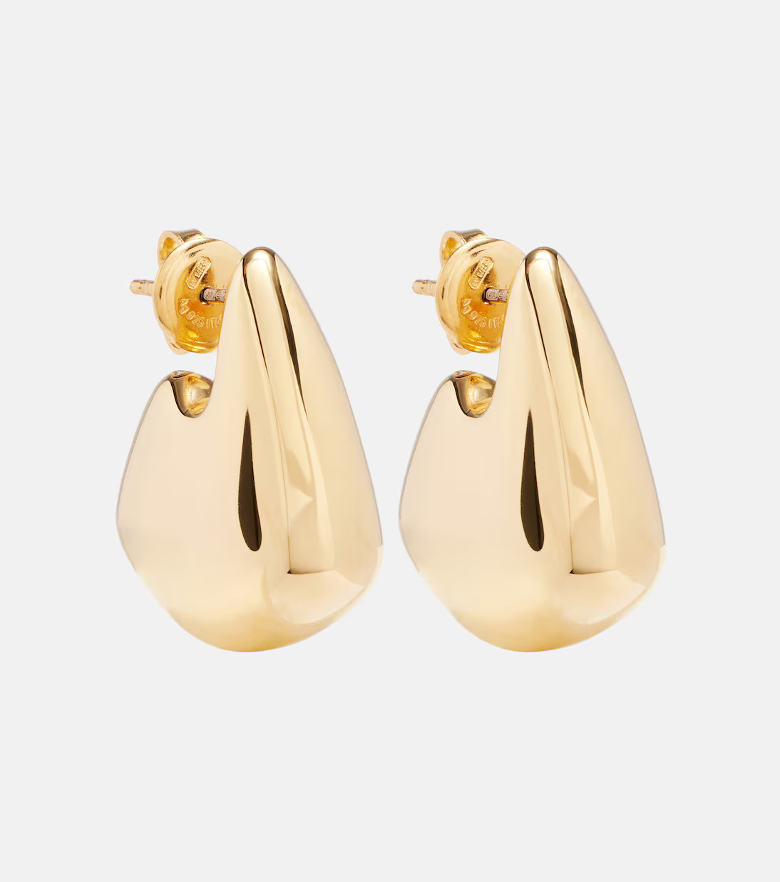 Drop Small gold-plated earrings | Mytheresa (UK)
