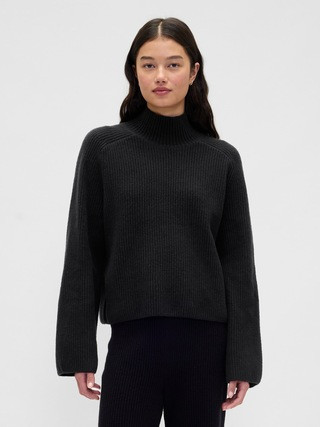 CashSoft Shaker-Stitch Turtleneck Sweater | Gap (US)