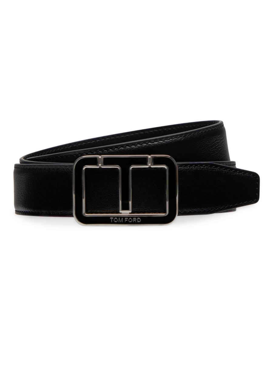 Shop TOM FORD T Buckle Belt | Saks Fifth Avenue | Saks Fifth Avenue