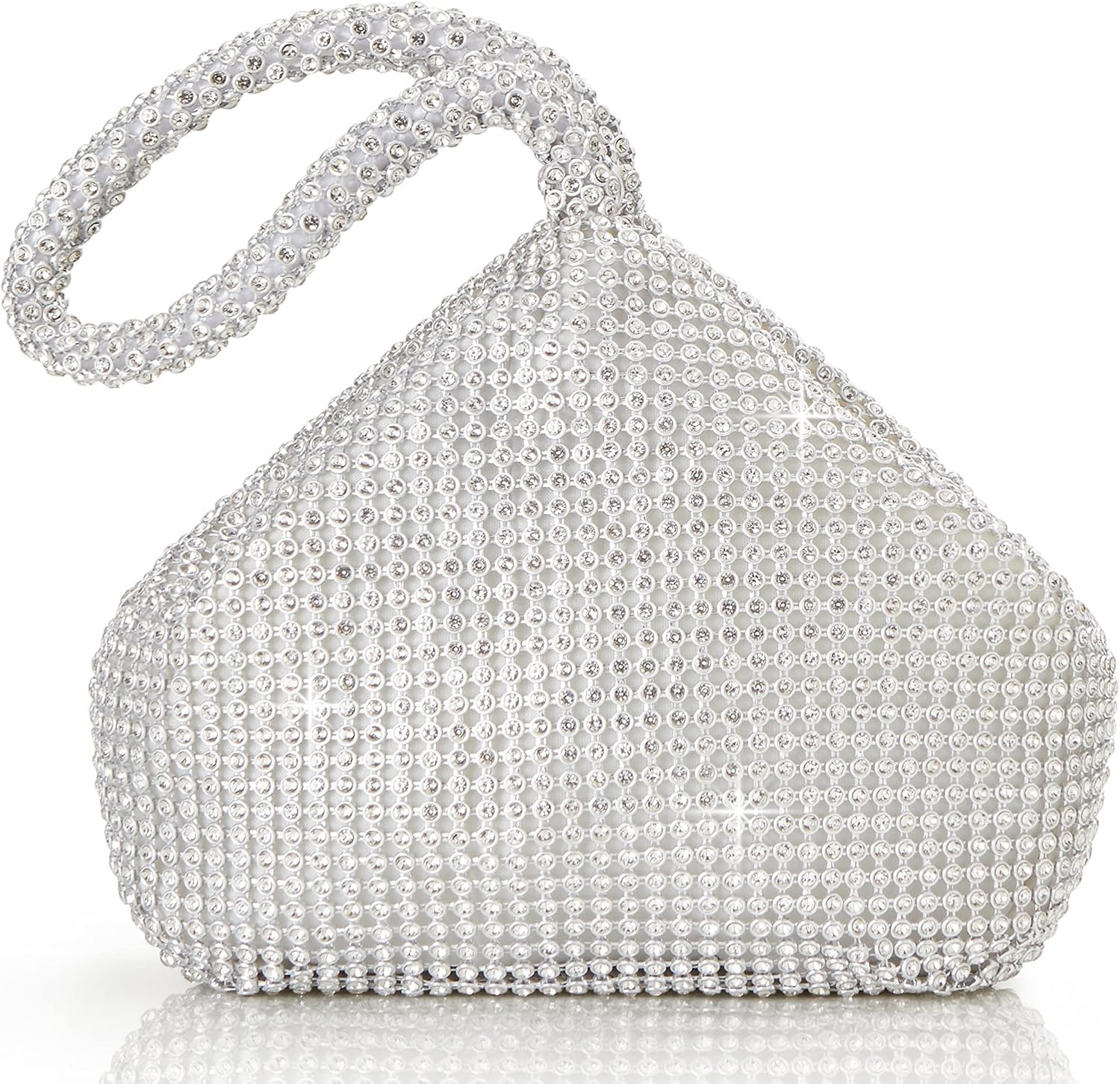 BABEYOND Women's Rhinestone Clutch Triangle Sparkly Glitter Evening Bags | Amazon (US)