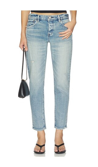 Moussy Vintage Hackney Tapered Jeans in Blue. - size 30 | Revolve Clothing (Global)