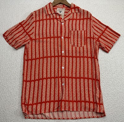 OAS The Cuba Shirt Short Sleeve Button Down Red Size Small New Without Tags  | eBay | eBay US