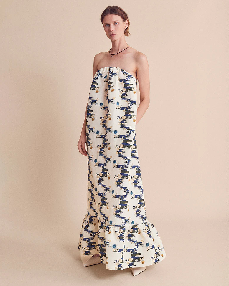 Bubble DressBack-of-Tapestry Print / M | Rose Room US